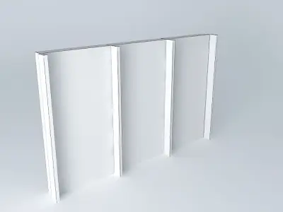 3 glass panel Free 3D model