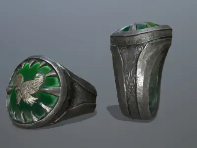 Power Ring Low-poly 3D model