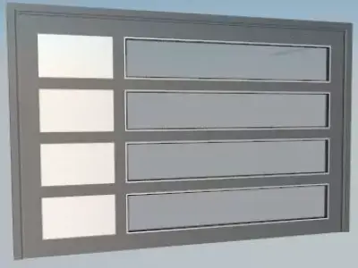 Garage Door Low-poly 3D model