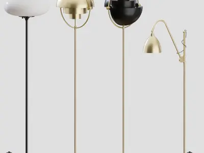 Gubi Floor Lamps Collection 02 3D model