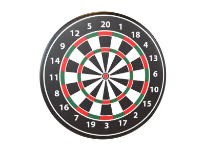 Range Bullseye v1 002 Low-poly 3D model