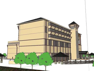 vacation spot-Resort-Fashion Leisure Hotel-0175 3D model