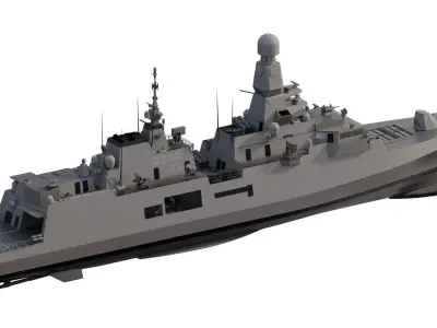 Spanish navy mutlirole frigate 3D model