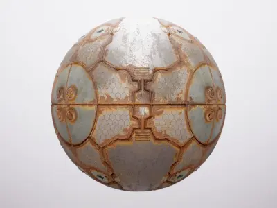 PBR Sci-Fi Spaceship Texture 38 Low-poly 3D model