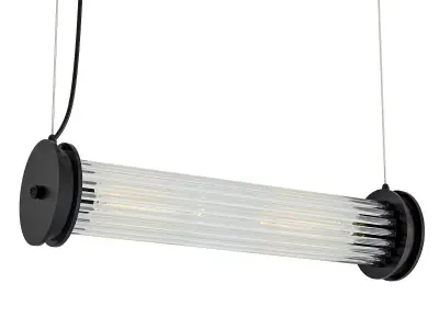 Glass TUBE Pendant Black 3D model