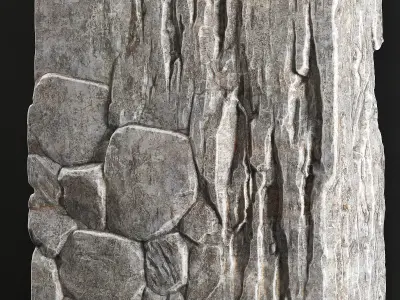 Slab stone rock granite huge n2 3D model