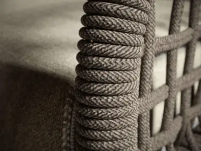 Sardinia Dining Chair Low-poly 3D model