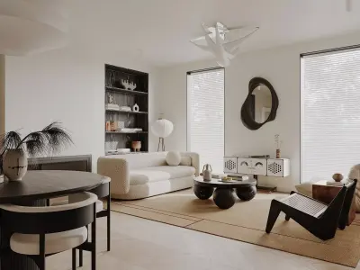 apartment interior scenes     3D model 11