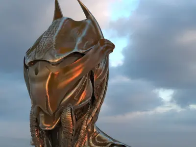 Batman Helmet Sci-fi version 2 3D model