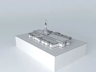 LDS Temple Mormon,Birmingham Alabama Templo 98th. operating. Free 3D model