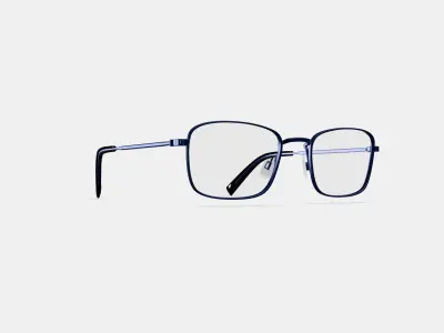 Thurston Eyeglasses in Brushed Navy 3D model