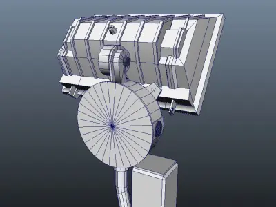 Security Razor Wire Fence 3D model