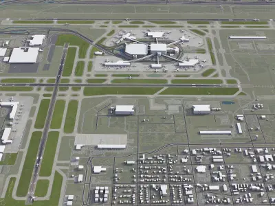 Tampa - Airport - TPA Low-poly 3D model