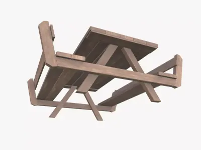 Picnic Table 3D model