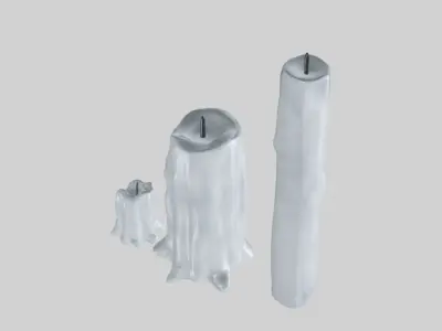 Scary Candle 3D model
