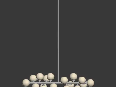 Suspension light The Mimosa Pendant 16 Plafonds by Atelier Areti 3D model