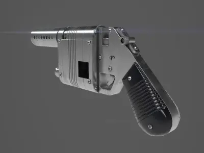 Star Wars Movie Reys -NN14 Blaster Low-poly 3D model
