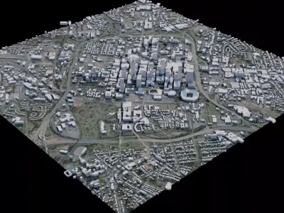 Charlotte - USA 3D model