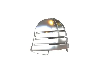 War Helmet V2 001 Low-poly 3D model