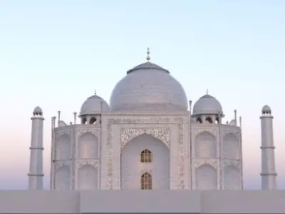 Taj Mahal 3D model 5