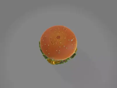 Burger Realistic 3D print model