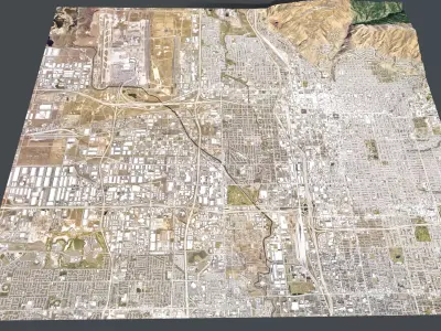Cityscape Salt Lake City USA 3D model