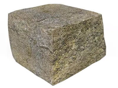 Fireclay Brick Cut Low-poly 3D model