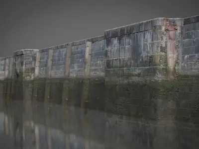 Modular Quay Set 3D model