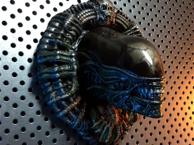 Alien Xenomorph big chap Wall Art Hanger for 3D Print 3D print model