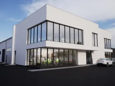 warehouse office building 3D model