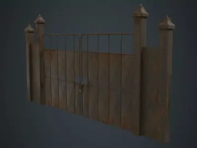 Gate 3B Low-poly 3D model