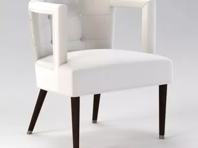 Mr Brown Eliza Modern Window Arm Chair 3D model