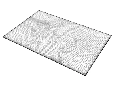 Abricot Rug Beige 3D model