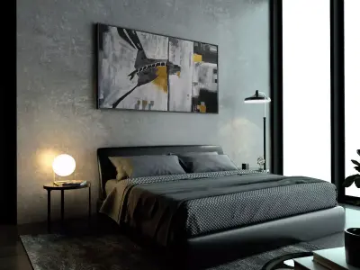 Melbourne Bedroom of M1 3D model