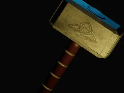 Thor Hammer Mijollnir 3D model