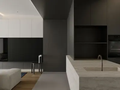 apartment interior scenes       3D model buy