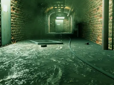 Underground Tunnel - Low Poly - Game Ready Low-poly 3D model