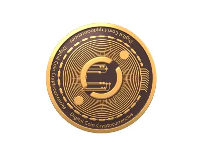 ICON Coin v3 001 Low-poly 3D model