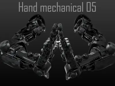 FPS Hand mechanical 05 3D model
