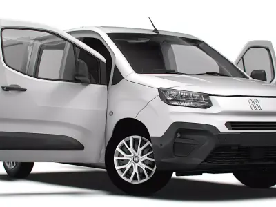 Fiat E Doblo SWB Van HQInterior 2024 3D model