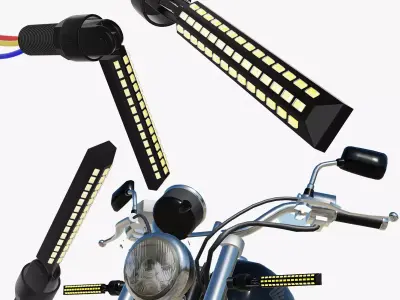 Universal Motorcycle LED Indicator 3D model