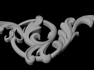 dekor ornate logo 3D model