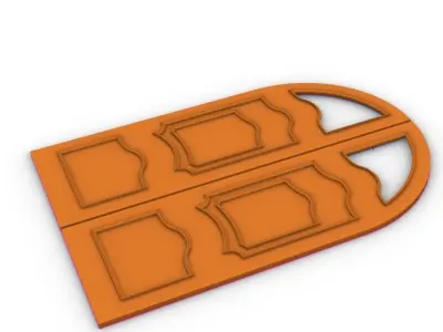 3 d door modling 3D model
