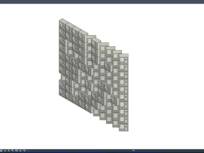 ROSTER CURTAIN PANEL RST-LB4 3D model