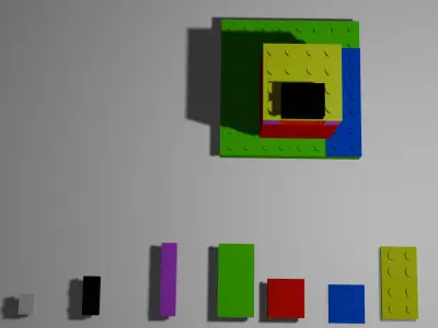 lego pieces for kids 3D model