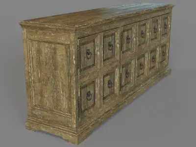 Home Entertainment La Grange Winchester Media Console 3D model