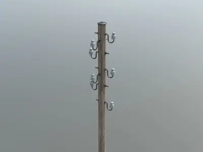 Electric Poles 3D model