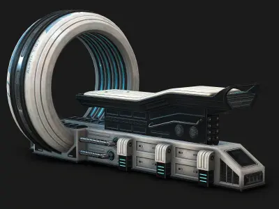 Sci Fi MRI low poly Low-poly 3D model