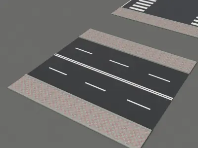Road and Streets bundle 3D model
