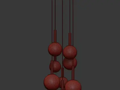 Bonito Glass Pendant Light 3D model